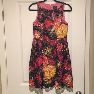 Adriana Papell Floral Lace Dress